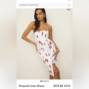 Reformation Prescott Linen Dress in Jalapeño Size 4